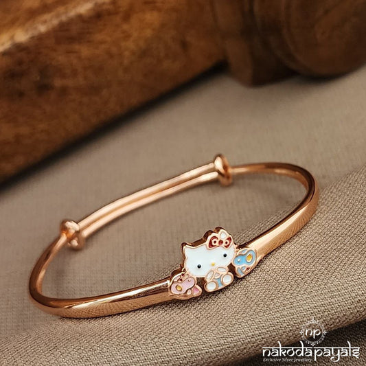 Rose Gold Hello Kitty Single Kada (Ka9408)