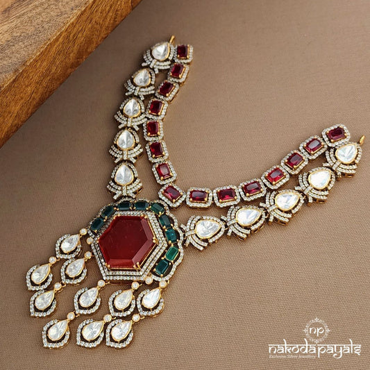 Colorful Moissanite Neckpiece  (Gn9523)