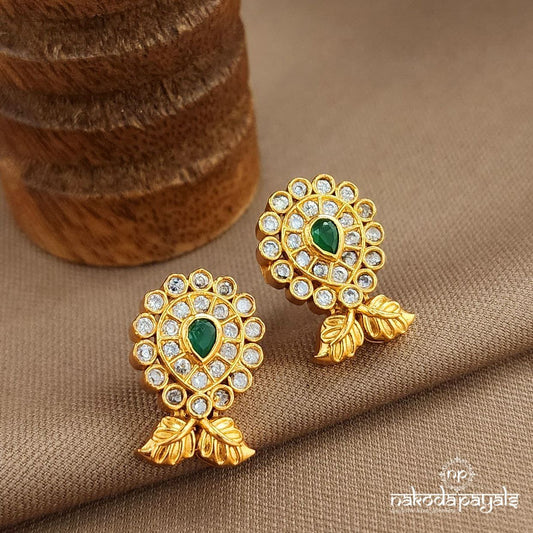 Leafy Green Drop Studs (Ge10090)