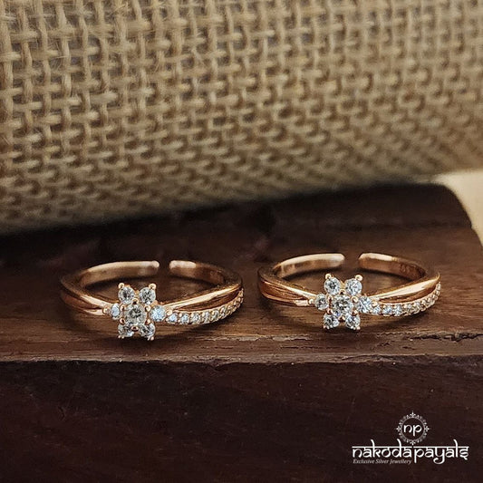 Fancy Rose Gold Toerings (T4455)