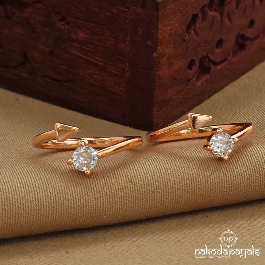 Rose Gold White Toerings (T4797)