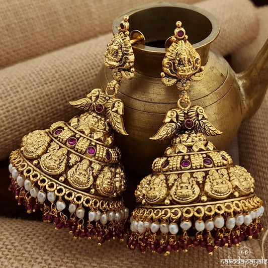 Maha Lakshmi Kemp Jhumka (Ge9505)