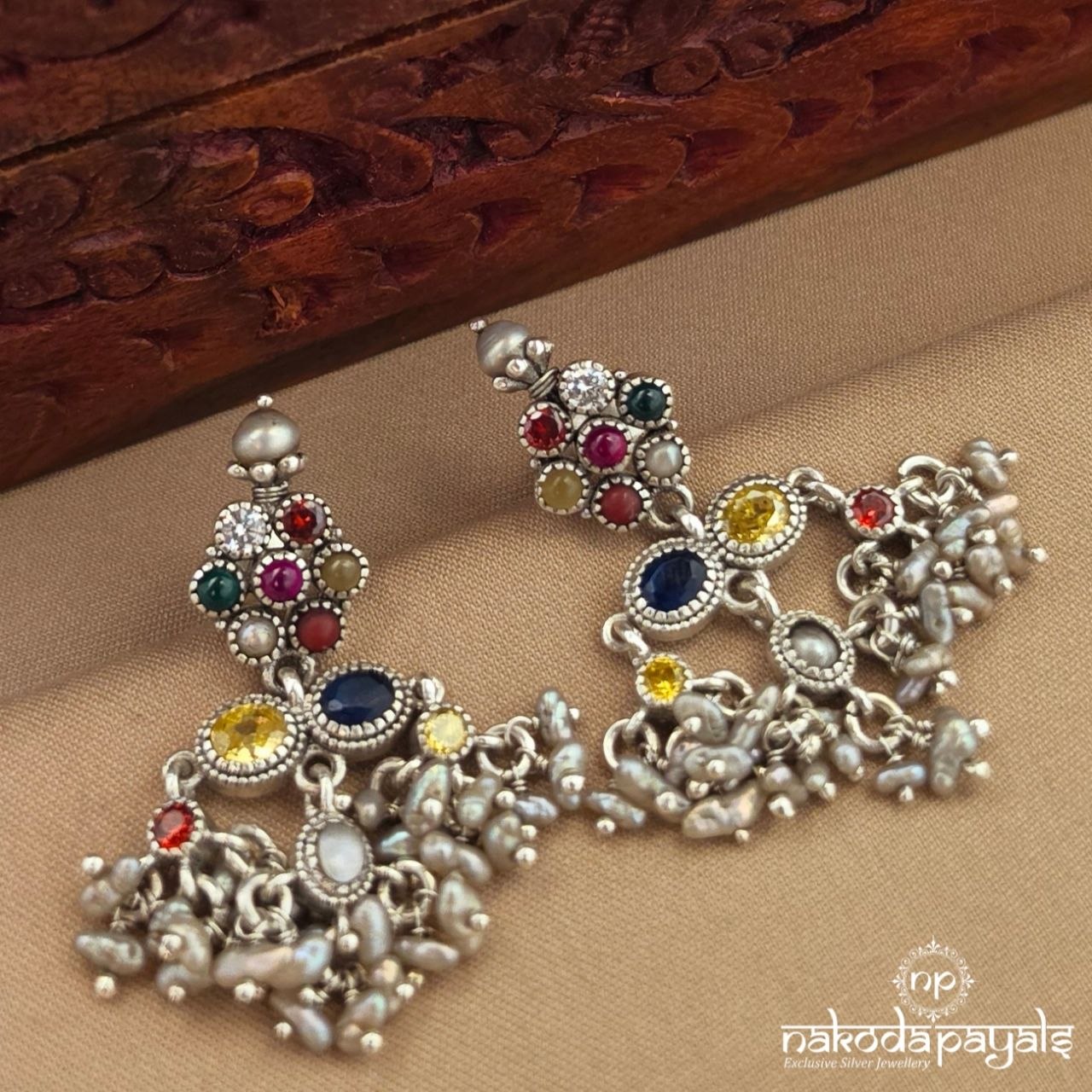 Elegant Navaratna Studs (S4245)