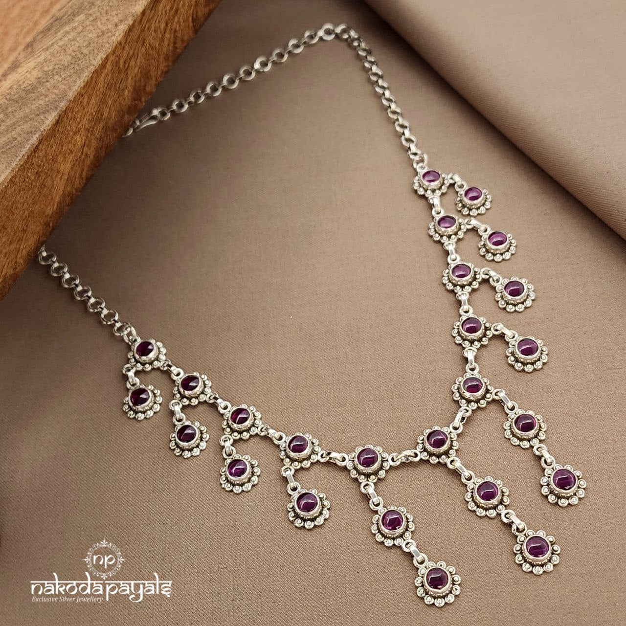 Pink Floral Neckpiece (N11047)