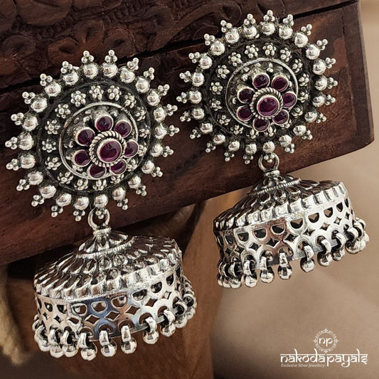 Mesmerizing Kemp Floral Jhumka (J1445)