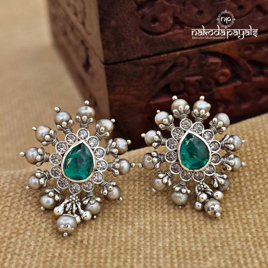 Greenish Pearl Studs (S4158)