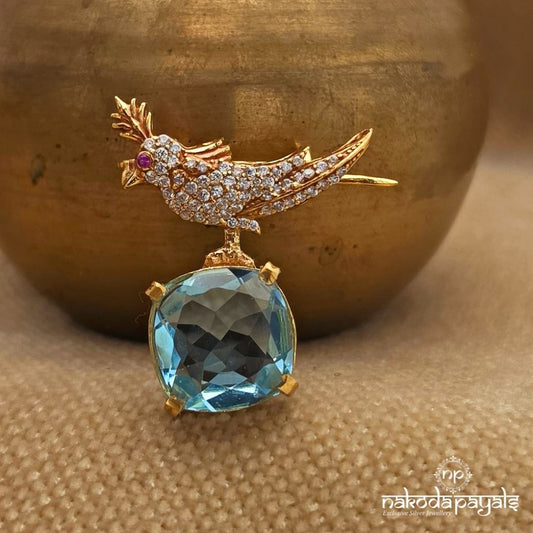Blue Birded Brooch (St2140)
