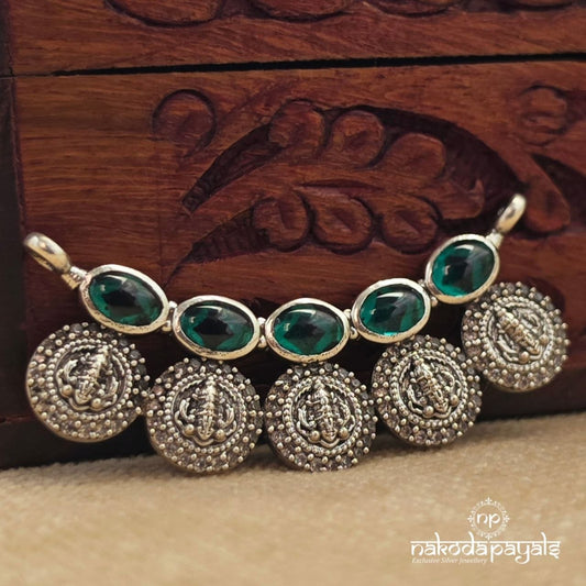 Green Lakshmi Kasu Pendant (P2647)