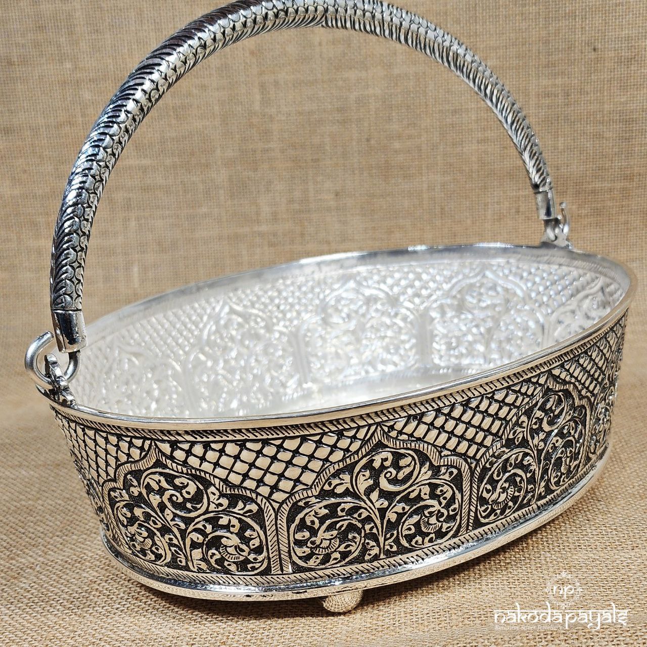 Amazing Oxidised Fruit Basket(Aa1526)