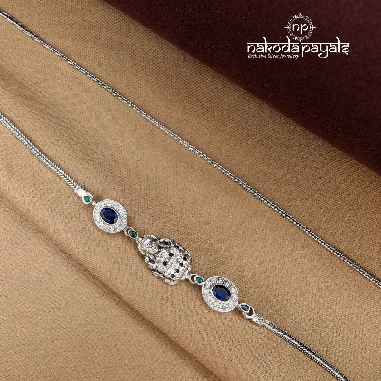 Circular Bluish Lakshmi Mope Mala (N11584)