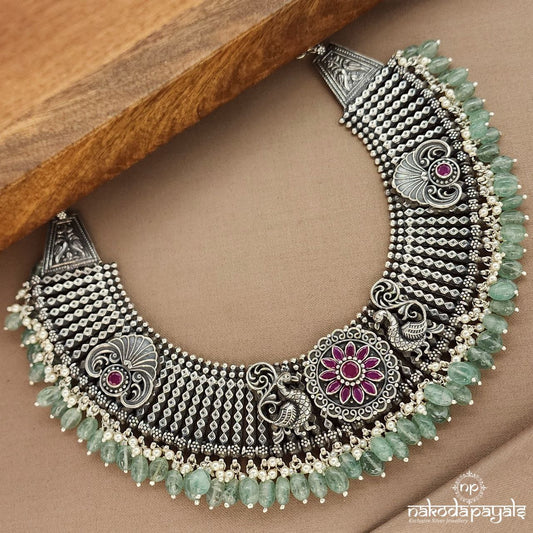 Emerald Green Drop Neckpiece  (N11030)