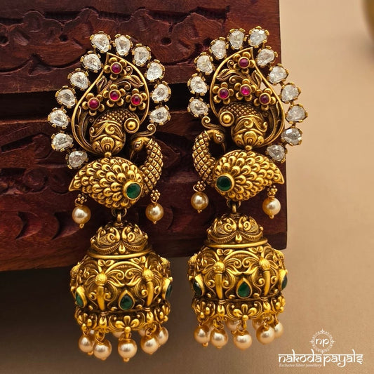 Exclusive Peacock Jhumka (Ge11120)