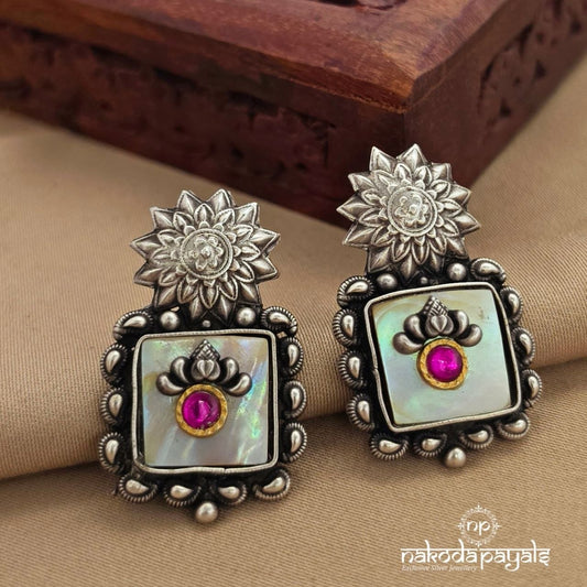 Floral MOP Earrings (C3969)