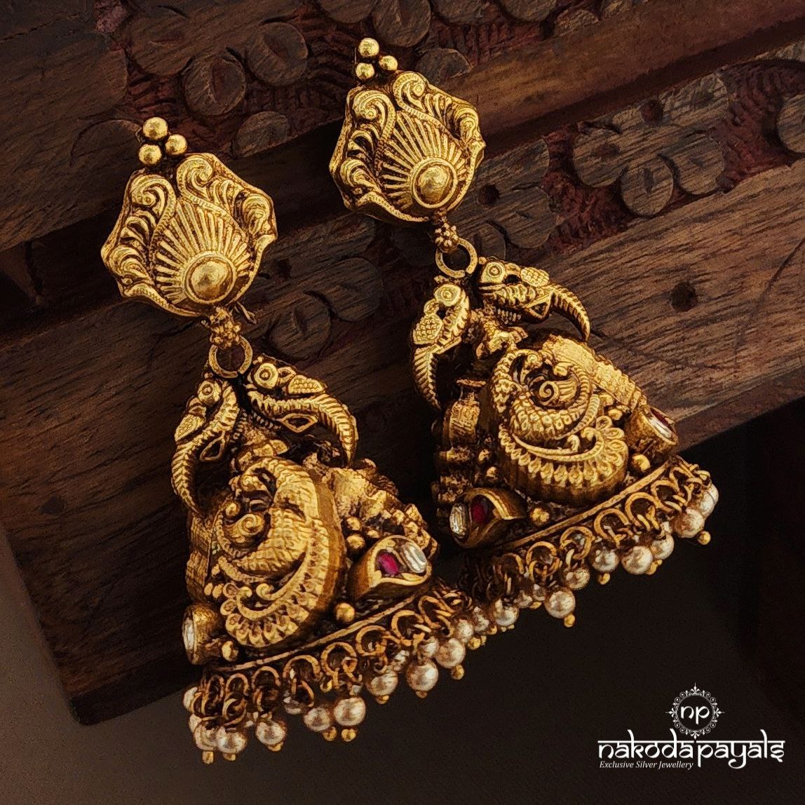 Pearled Kundan Jhumka (Ge10345)