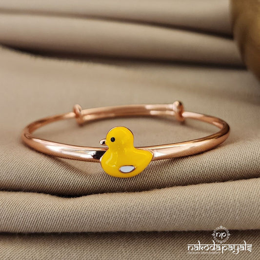 Yellow Duck Rose Gold Single Kada (Ka9221)