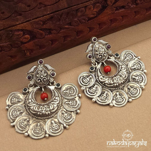 Coral Drop Lakshmi Kasu Chandbali (C4248)