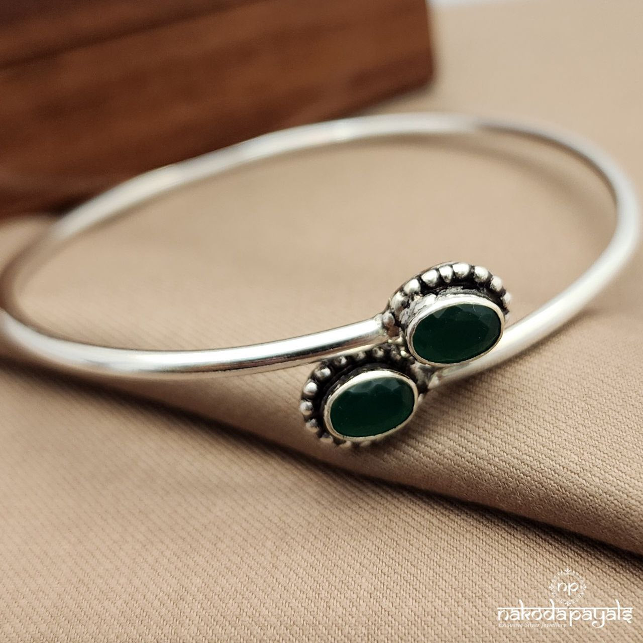 Green Openable Single Kada (K6119)