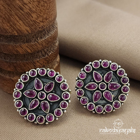 Circular Pink Studs (S3593)