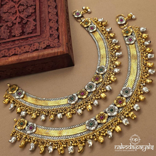 Elegant Mango Drop Anklets (A6944)