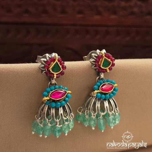 Exclusive Turquoise Jhumka (J1793)