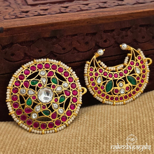 Exquisite Kundan Surya Chandra (Ha0147)