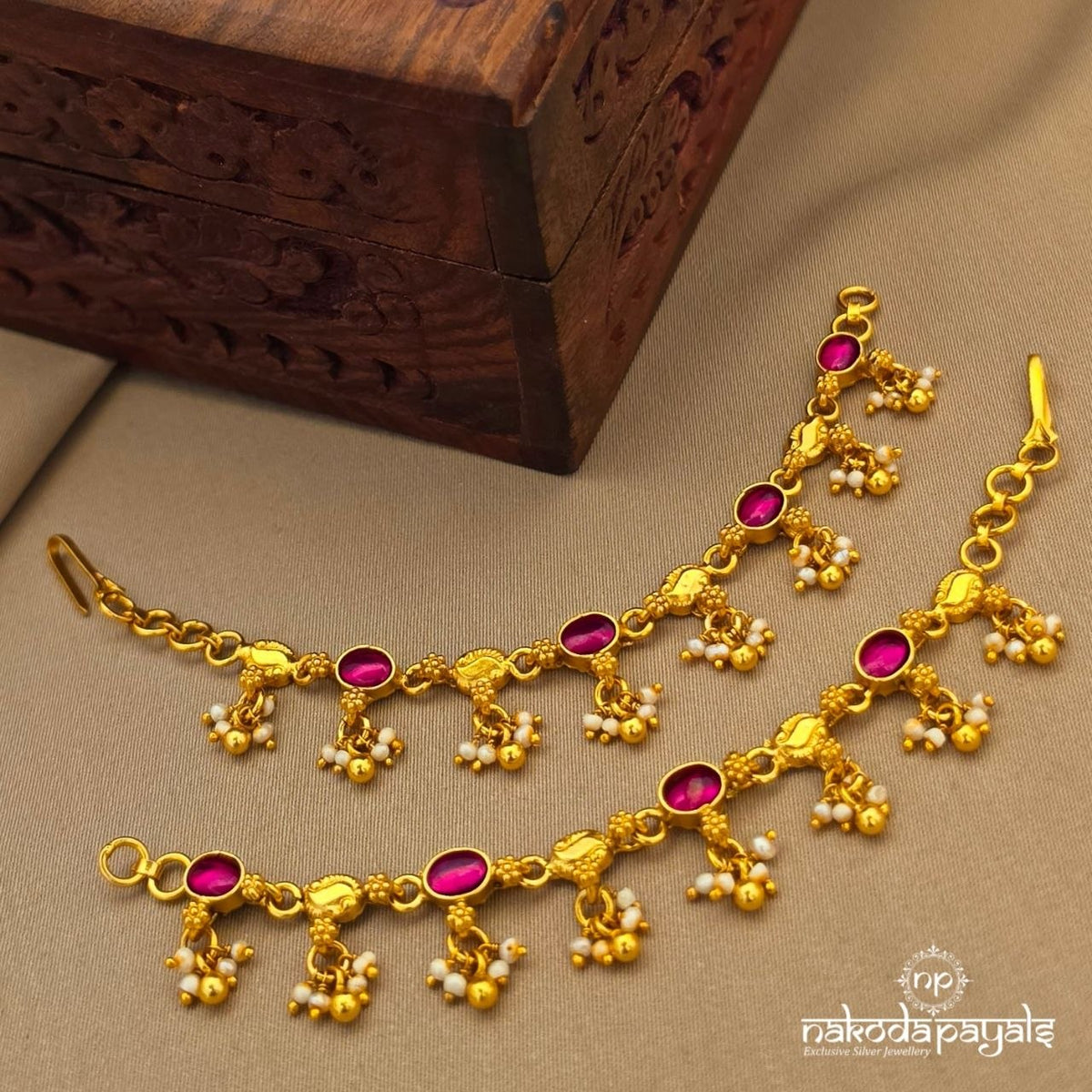 Pearled Oval Pinkish Maati (Gm1312)