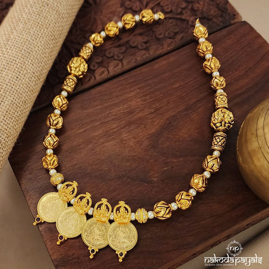 Ball Lakshmi Coin Neckpiece (Gn8604)