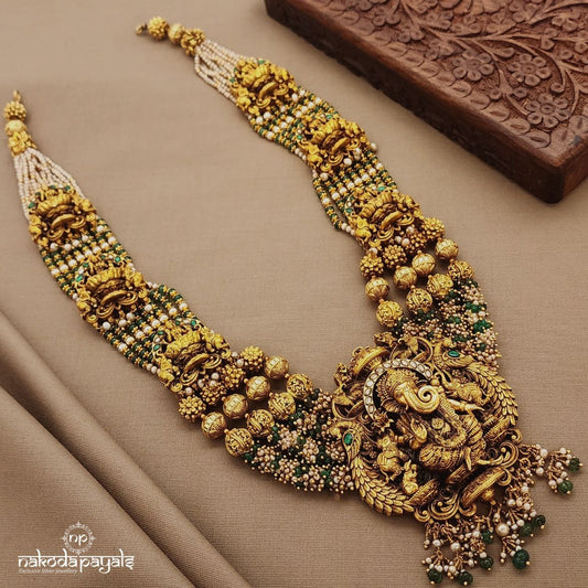 Ganesha Lakshmi Kundan Neckpiece (Gn9591)