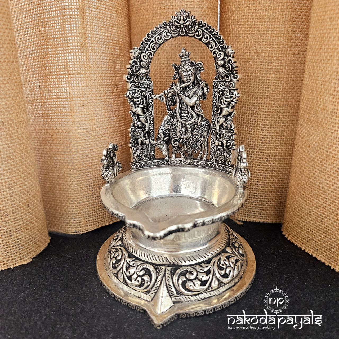 Oxidised Krishna Idol (Aa1913)