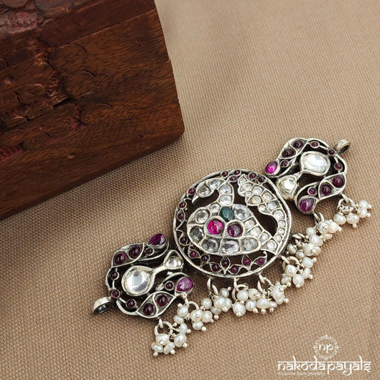 Pearled Peacock Choker  (N11272)