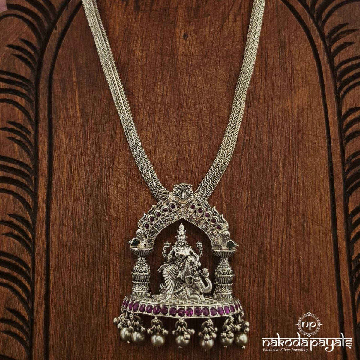 Gaja Lakshmi Pearl Neckpiece (N12195)
