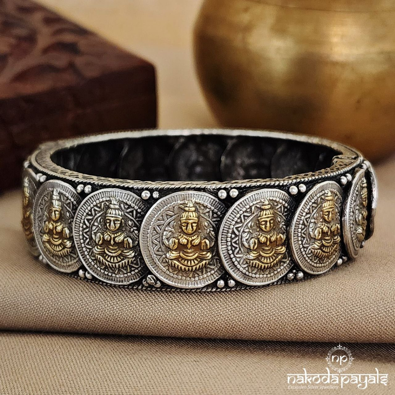 Maha Lakshmi Coin kada in Dual Tone(K5034)