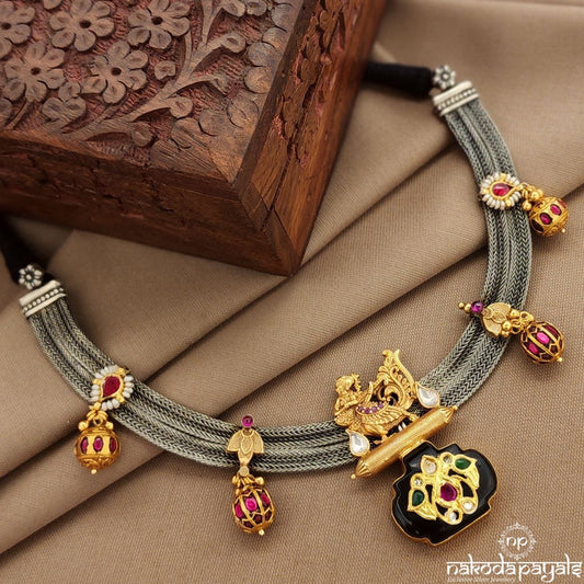 Peacock Black  Neckpiece  (N11479)