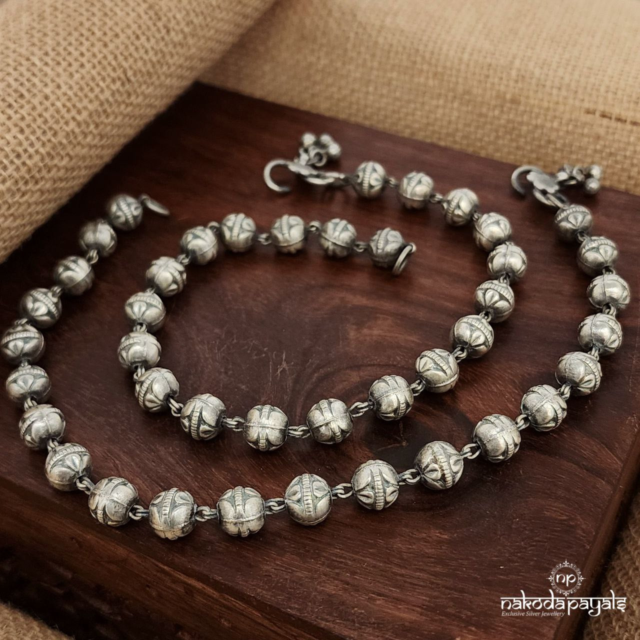 Elegant Ball Linked Anklets (A6448)