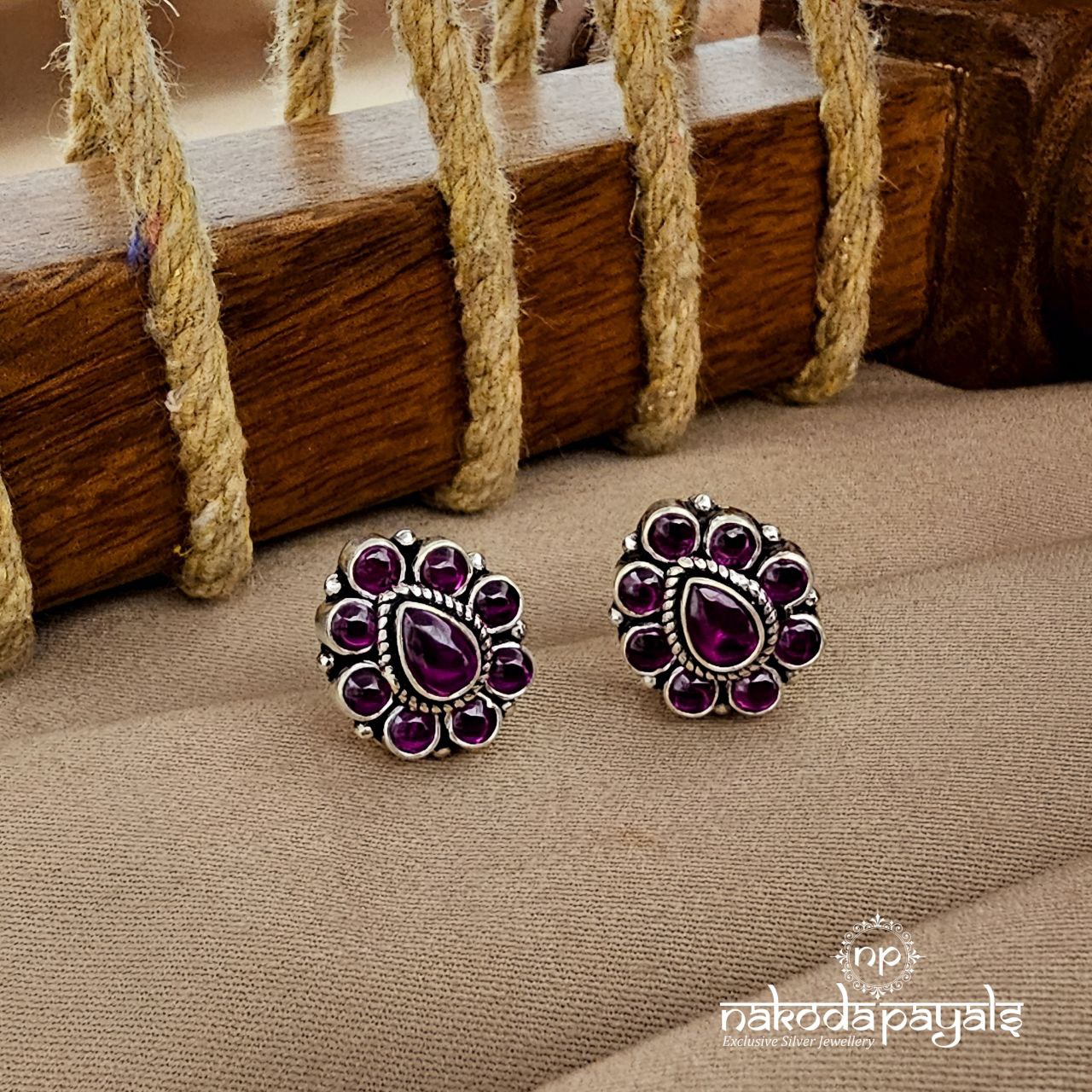 Red Drop Studs (S9502)