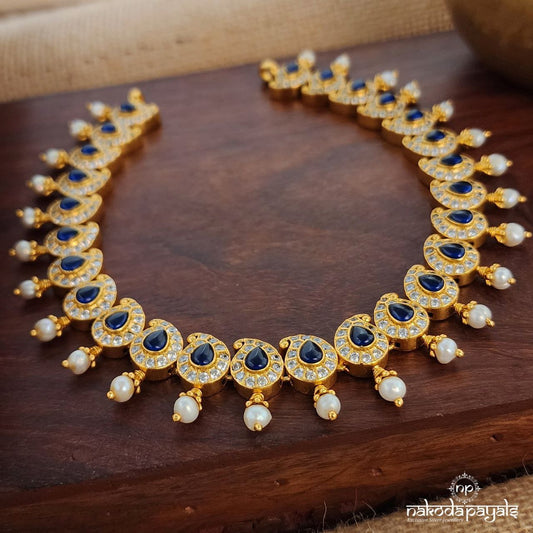 Blue Mango Pearled Neckpiece (Gn8848)