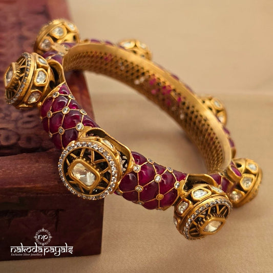 Ruby Moissanite Kada  (2.4) (Gk3265)