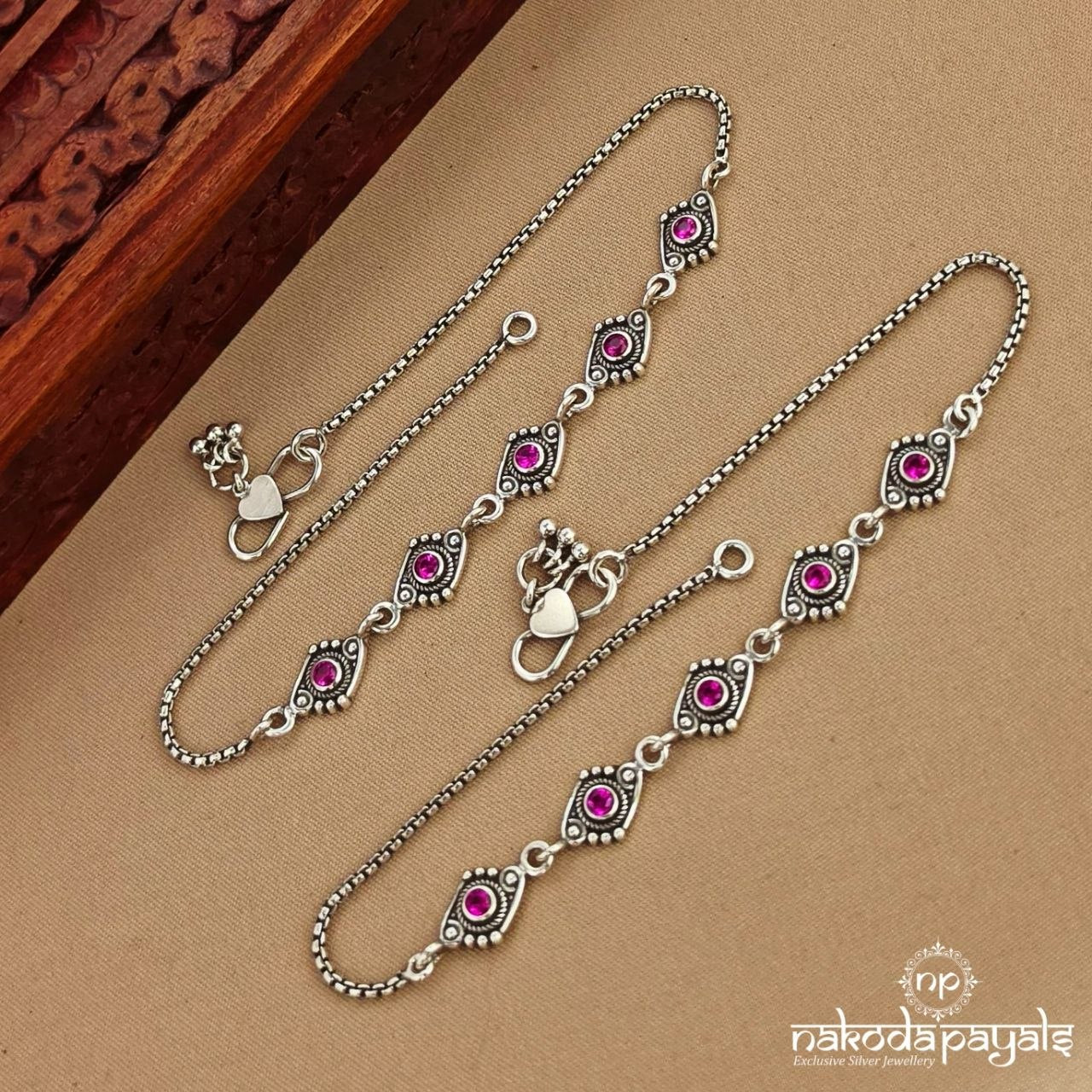 Exemplary Oxidised Anklet (A6908)