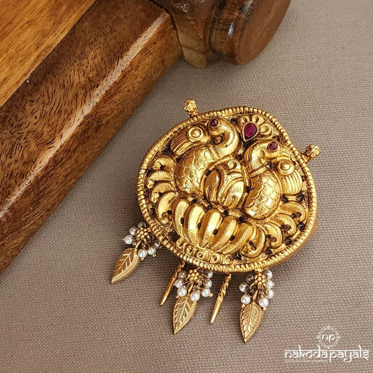 Leafy Drop Pendant Cum Hair Accessories (Ha0054)