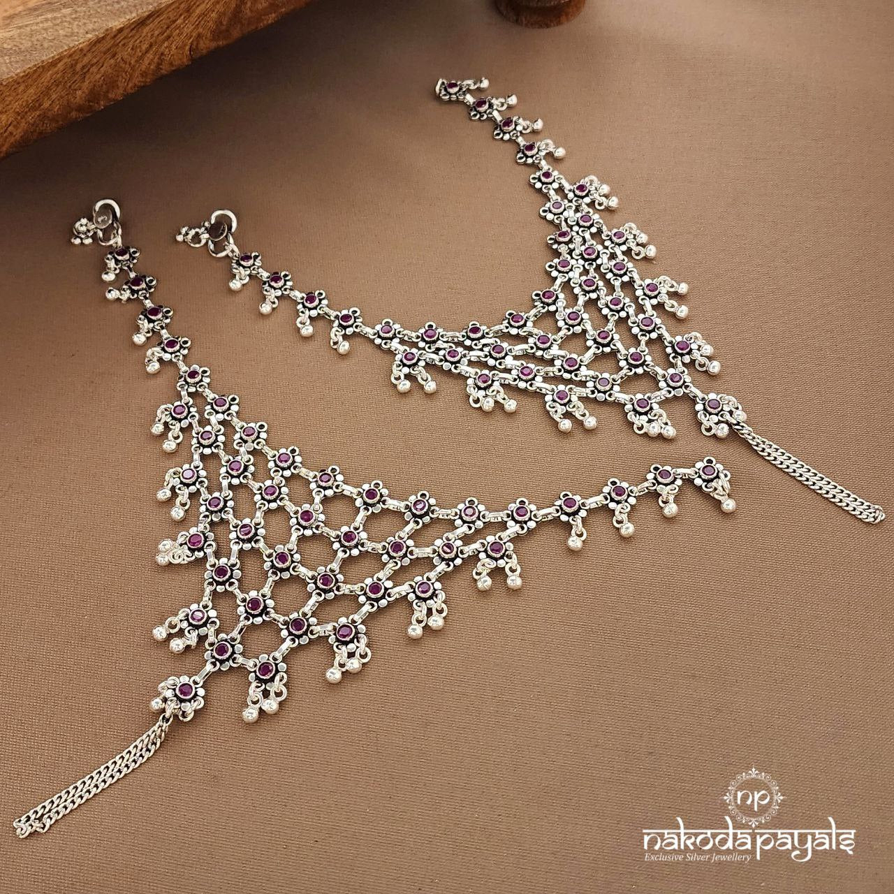 Pink Floral Pag Phool "10 Inch" (A6687)