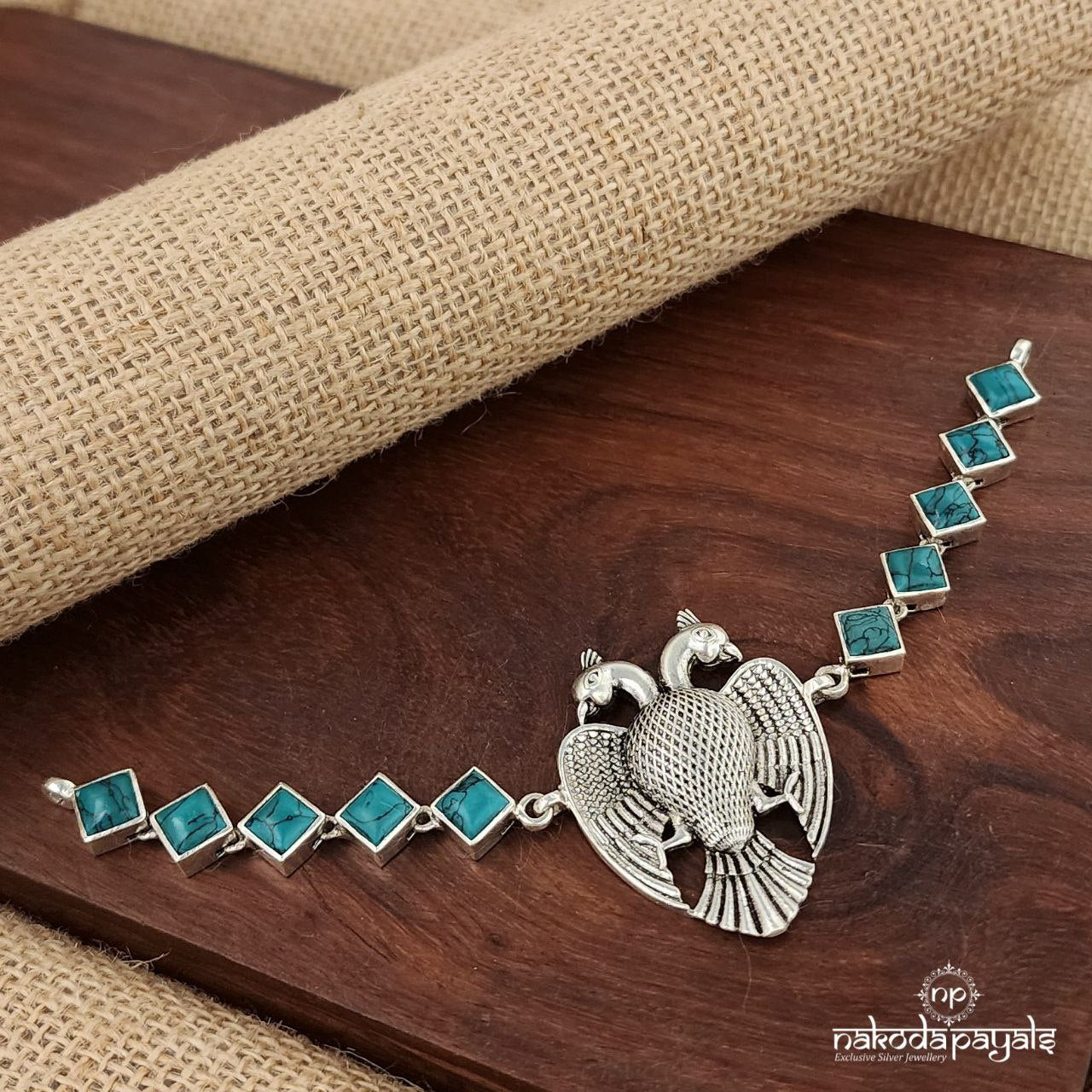 Torquoise Gandaberunda Choker (N10950)