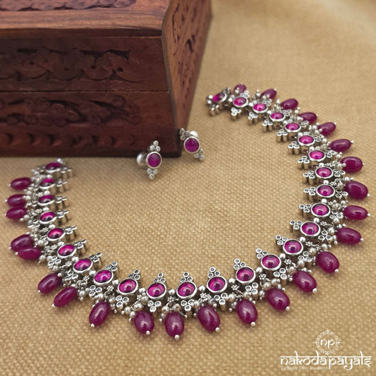 Resplendent Oxidised Neckpiece (N11981)