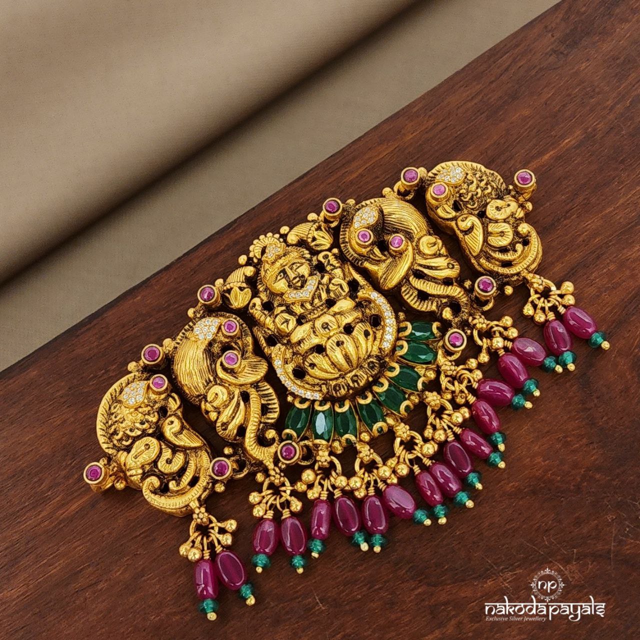 Pink Drop Lakshmi Choker (Gn9795)