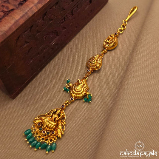 Lakshmi Green Drop Maang Tikka (Gm1146)