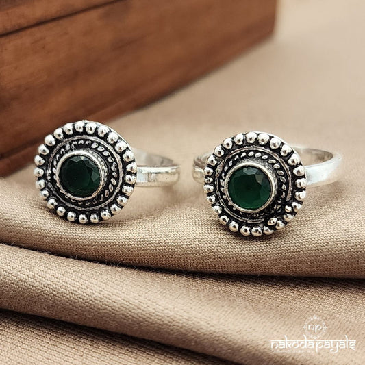 Circular Green Toerings (T4671)