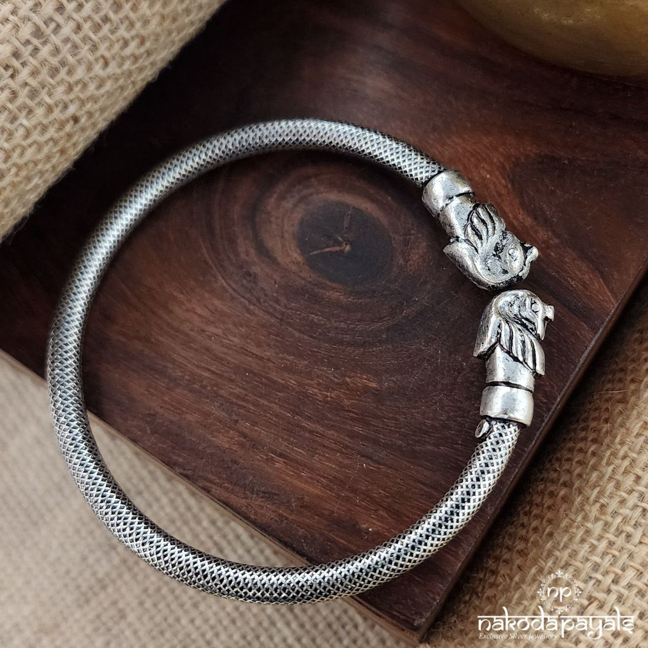 Peacock Striped Single Kada (K5100)