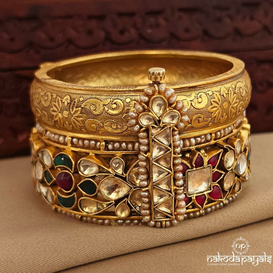 Kundan Traditional Screw Kada (Gk3315)