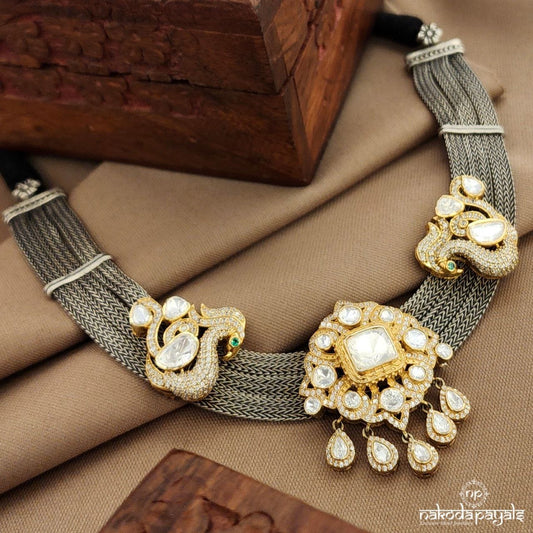 Peacock Moissanite Neckpiece  (N11475)