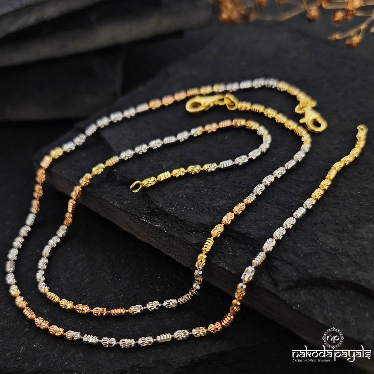 Classic Trio Color Anklets (A6147)