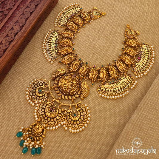 Stunning Peacock Neckpiece (Gn10553)